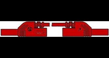 CONTACT PROTECTED INJECTION-MOULDED MEASURING LEAD 4mm 25cm / RED (MLB-SH/WS 25/1) (HM0411S25A)