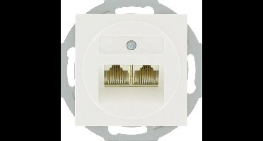 MERTEN type Atelier, 2-voudig RJ45-wandcontact, inbouw | WIT