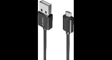Orico - 1 meter Micro USB oplaadkabel Fast Charge en data kabel - 1m zwart