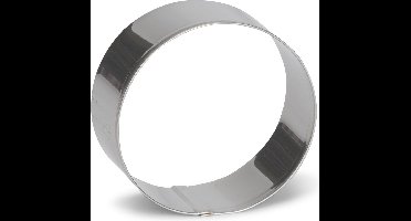 uitsteekvorm Cirkel 4 cm RVS zilver