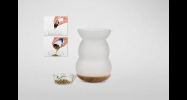 Aromalamp / wierookbrander met Bloem des Levens - 16x11 cm - (1st.) - L