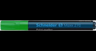 lakmarker Schneider Maxx 270 1-3 mm groen doos met 10 stuks