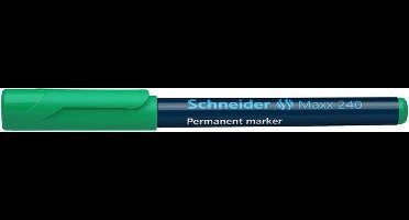 marker Schneider Maxx 240 permanent ronde punt groen doos met 10 stuks