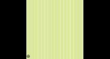 Dutch Wallcoverings Streep - Groen/Wit
