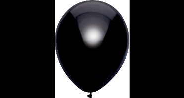 Zwarte ballonnen metallic | 10 stuks (multi)