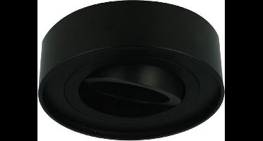 LED line Inbouwspot Hoog - Rond - Kantelbaar - GU10 Fitting - Mat Zwart - Ø 85 mm