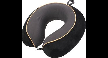 Travelsafe nekkussen De Luxe - memory foam - zwart grijs