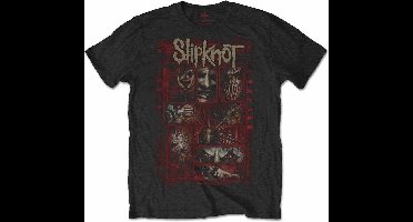 Slipknot - Sketch Boxes Heren Tshirt - M - Zwart