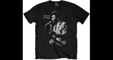 Muddy Waters Heren Tshirt -S- Muddy Live Zwart