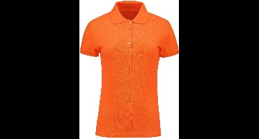 Benza Basic Dames Sportpolo Poloshirt Polo - Oranje - Maat L