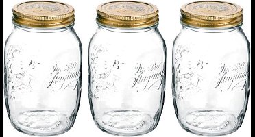 Bormioli Rocco Quattro Stagioni bokaal - 1 liter - Set-3