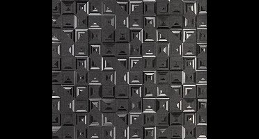 Dutch Wallcoverings Schuimvinyl square - zilver