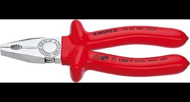 Knipex 03 07 160 Combitang Verchroomd Dompelisolatie VDE S 160mm