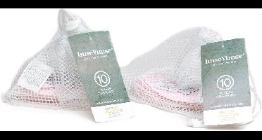 Imse Labia Pads - Wasbare Inlegkruisjes - 20 Stuks - Wit - Absorberend - Herbruikbaar - Europees gemaakt