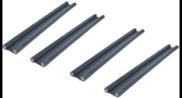 Dubbele tochtstoppers - 95 cm - 4 stuks