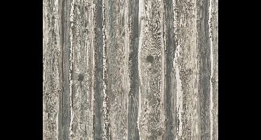 BOOMSTAM PLANKEN BEHANG - Beige Bruin Grijs - AS Creation Il Decoro