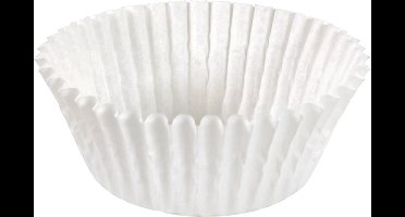 Caisse - papier + kleicoating - rond - Ø100mm - wit - 1000 stuks