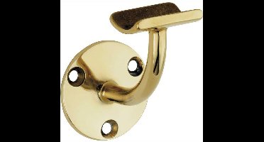 Leuninghouder hol opschroevend 38,1mm messing ongelakt