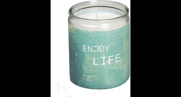 Bolsius Star Light Moods Word Art 82/68 Aqua  ( 4 stuks)
