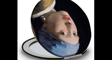 Reisspiegel - Make-up spiegel - Meisje met de parel - Girl with a Pearl Earring - Bekking & Blitz - Kunst - Museum - Museaal - Johannes Vermeer - Mauritshuis Den Haag