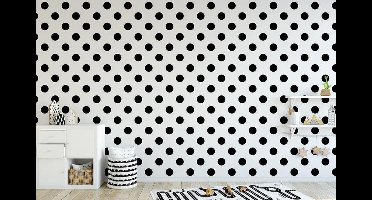 Noordwand-Behang-Kids-@-Home-Dotty-wit-en-zwart