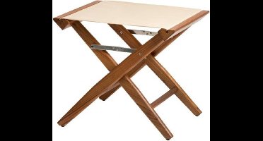 ARC Marine teakhouten Regisseurskruk beige Canvas