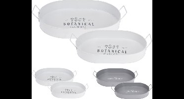 Dienblad set 2 stuks - Grijs