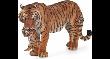 Speelfiguur - Wild dier - Tijgerin - Met jong