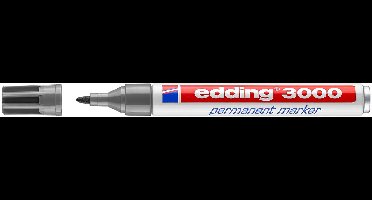 edding 3000 permanent marker rond - Grijs - 1 stuk