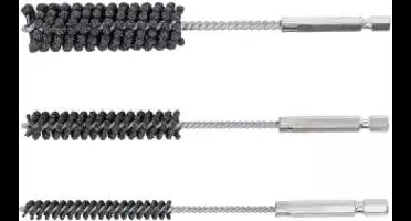 Hoonsteen-Weber Tools hoonsteen Geschikt voor cilinder-korrel 60 / 80, 8-12-20 mm 3-dlg -WT-1358-Hoonapparaat-set flexibel aandrijving buitenzeskant (1/4")