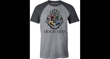 Harry Potter - Academic Hogwarts Grey Melange T-Shirt - XL