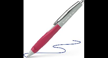 Schneider balpen - Haptify - penpunt M - saliegrijs-magenta - S-135329