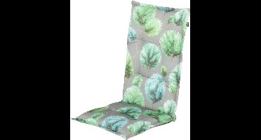 Hartman norah grey - tuinkussen hoge rug - 123x50x8cm