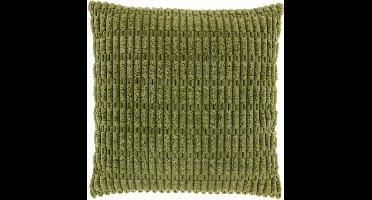 CEDRO - Sierkussen - 45x45 cm - Ribmotief - Moss Green
