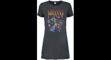 Nirvana Amplified Collection - Live In NYC Dames Mini-jurk - houtskool - M