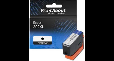 PrintAbout Huismerk Epson 202XL (C13T02H14010) Inktcartridge Foto-zwart Hoge capaciteit