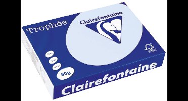 Clairefontaine Trophée gekleurd papier, A4, 80 g, 500 vel, azuurblauw 5 stuks