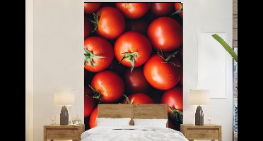 Behang - Fotobehang Groente - Rood - Tomaten - Breedte 145 cm x hoogte 220 cm
