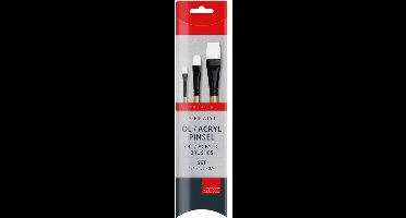 Olie- acrylverf penseelset A150 3 stuks