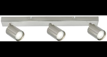 Opbouw Bar Spot Armatuur Satin Nickel Siena - 3x GU10 (max 10 watt per spot) - IP20