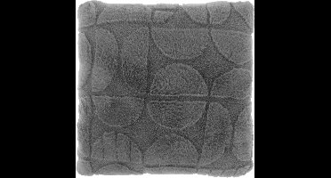 MILAN - Sierkussen - 45x45 cm - Abstract patroon - Korte fake-fur