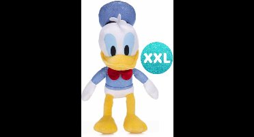 Donald Duck Sparkly Disney Pluche Knuffel XXL 100 cm - Speelgoed XL Knuffels voor Kinderen Jongens Meisjes - Minnie Mouse, Katrien Daisy, Goofy, Mickey Mouse, Pluto
