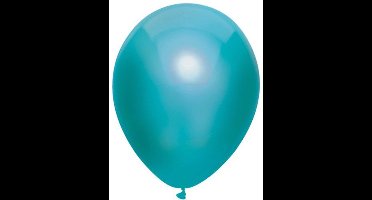 Ballonnen metallic teal - 30 cm - 50 stuks