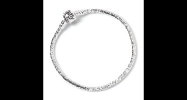 The Carat Shop - Harry Potter Zilveren Bedel Armband Maat Medium - Zonder Bedels