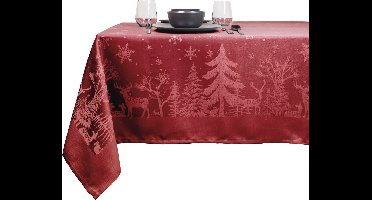 Unique Living - Tafelkleed Rody - 150x300cm - Red