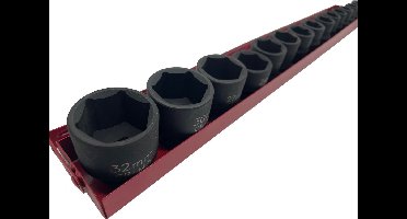 Slagdoppen set SAE 14 delig Profi serie, krachtdoppen 1/2” Inch, USA, engels, Imperial