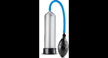 EasyToys - Penispomp met Knijpbal - Penispompen - Penis Pomp - Sex Toys voor Mannen - Transparant met Blauw