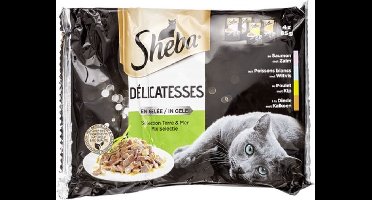 6x sheba delicatesses in gelei Mix Selectie 4x 85g