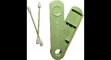 green-goose® Herbuikbaar Wattenstaafje en Make-up Applicator | Duurzame Wattenstaafjes | Siliconen Make-up Remover | Grijs