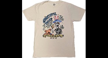 Grateful Dead - Atlanta Flowers Heren Tshirt - L - Creme